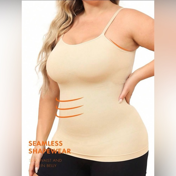 NWOT Beige/nude seamless shapewear tank size 1XL - Picture 4 of 5